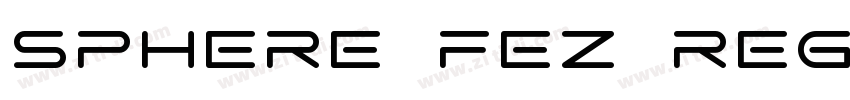 SPHERE FEZ Regular字体转换